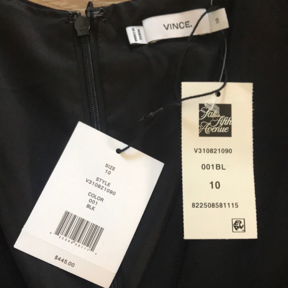 🖤 Vince Double-V Solid Jumpsuit Black - Picture 7 of 8